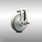 Service Caster 5 Inch 316SS Gray Polyurethane Wheel Swivel Bolt Hole Caster with Brake SCC SCC-SS316BH20S514-PPUB-TLB - alternate 1